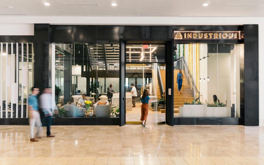 Take a peek inside Industrious Fashion Square in Scottsdale.||||