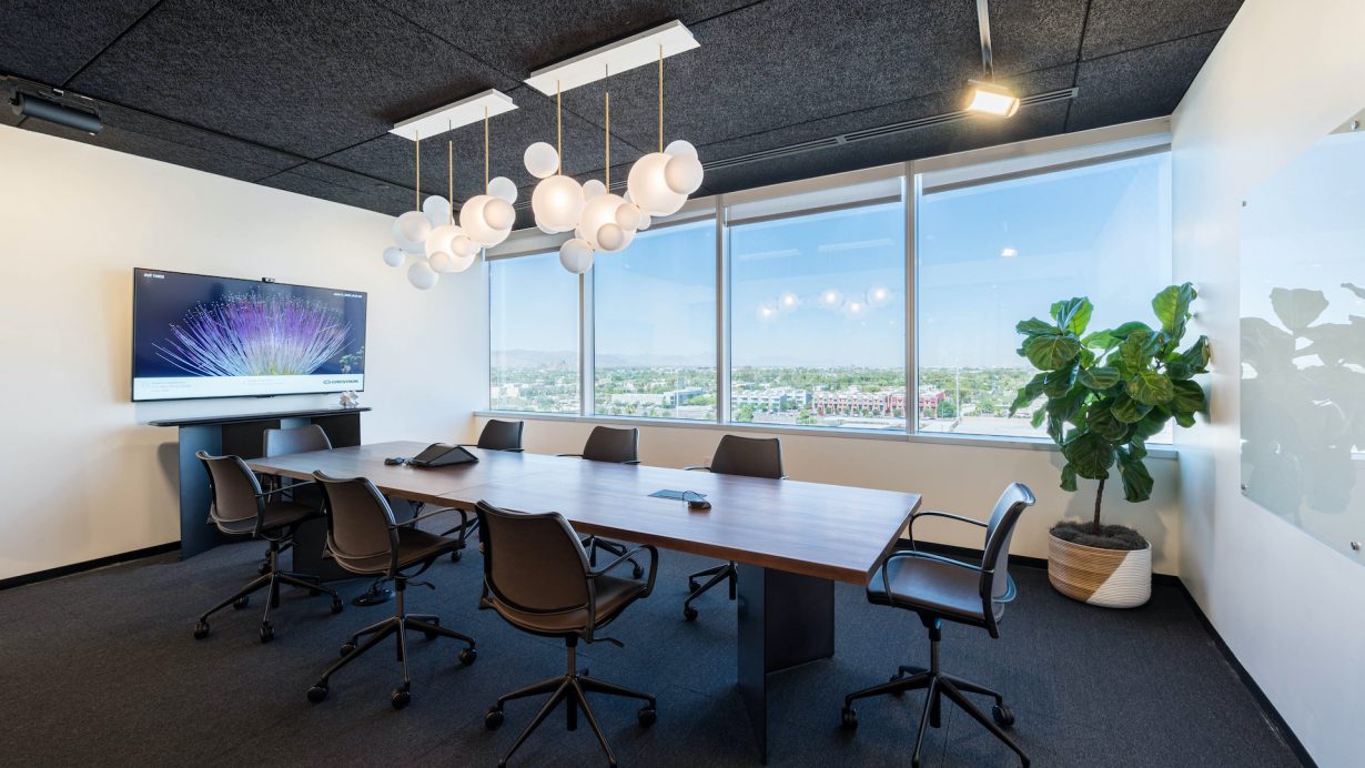 Conference rooms come with A/V equipment.