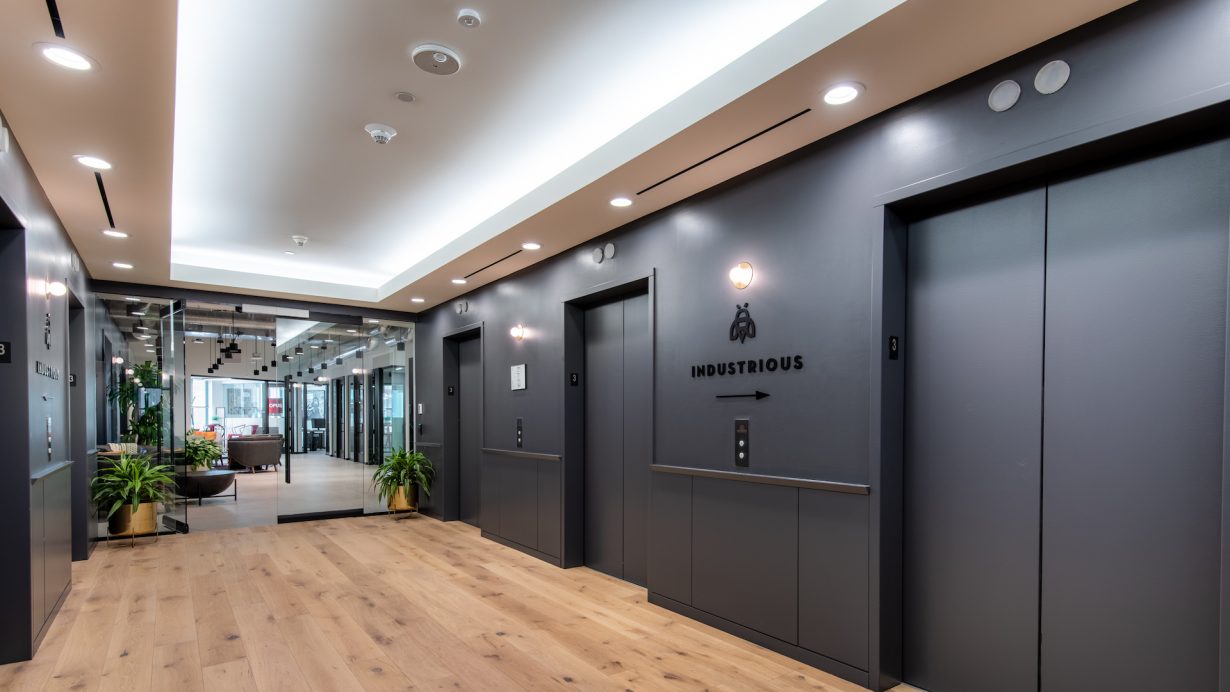 Industrious Boston Copley has its own reception area for greeting visitors.