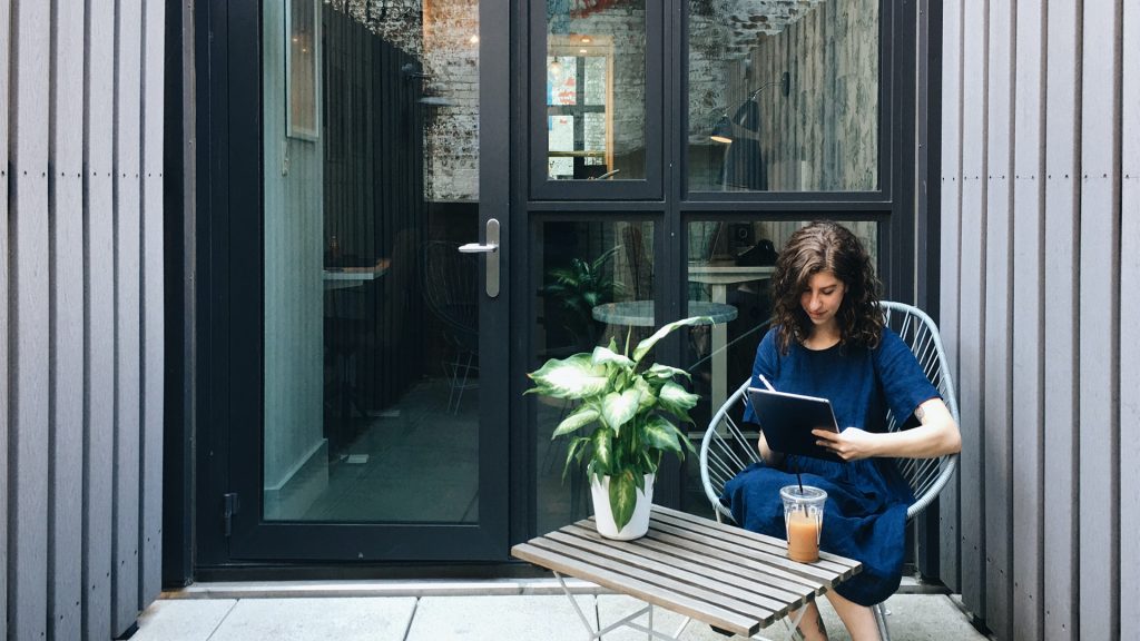 Laura Supnik at Work From Here by Industrious at Wythe Hotel.