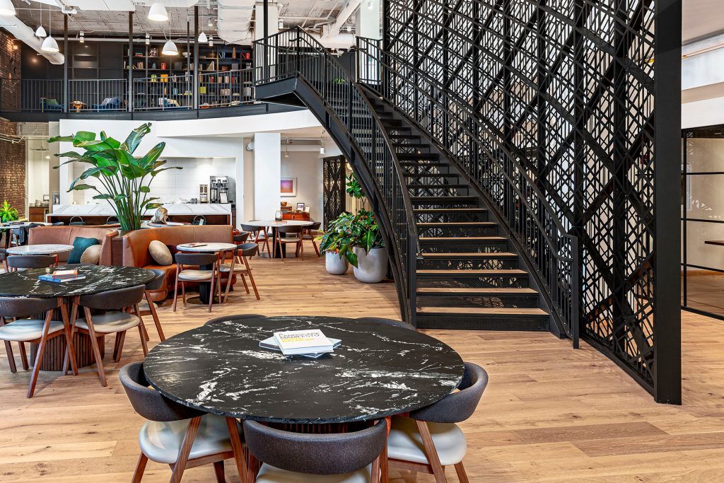 Inside Industrious Central Loop in Chicago.