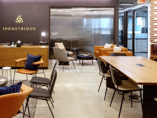 Inside Industrious SunTrust in Tampa, Florida.