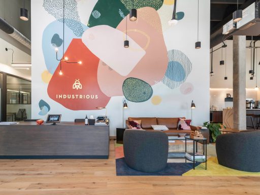 Inside Industrious NoDa in Charlotte, North Carolina.