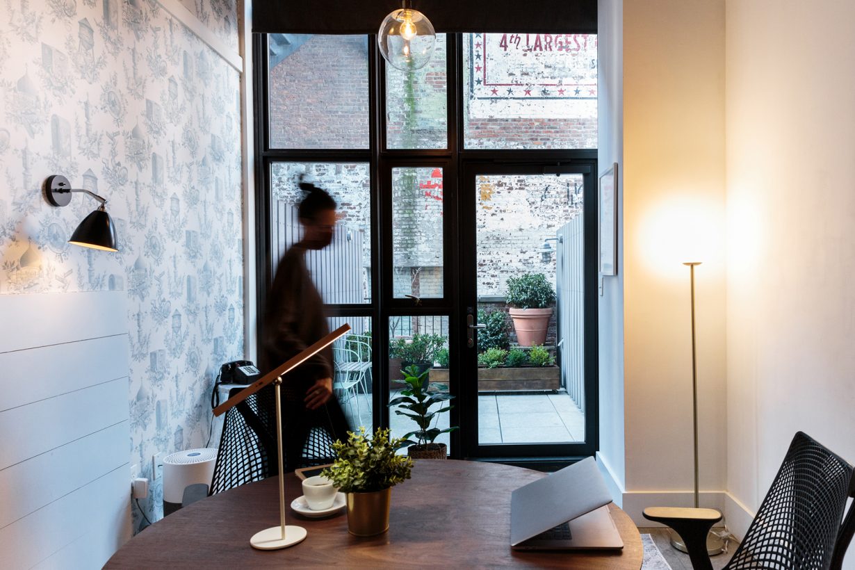 Private outdoor spaces with seating and greenery are perfect for a break or change of scenery.