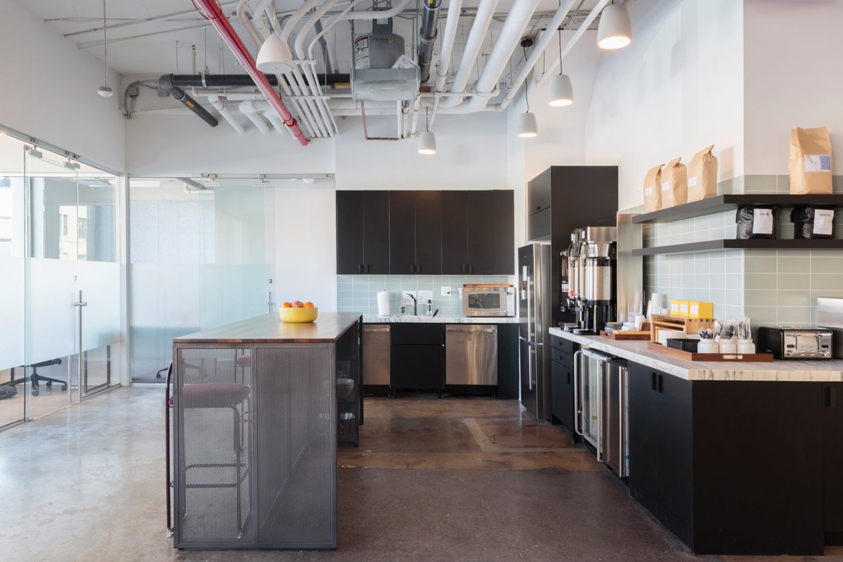 The café is stocked daily with breakfast, craft coffee, and afternoon snacks.