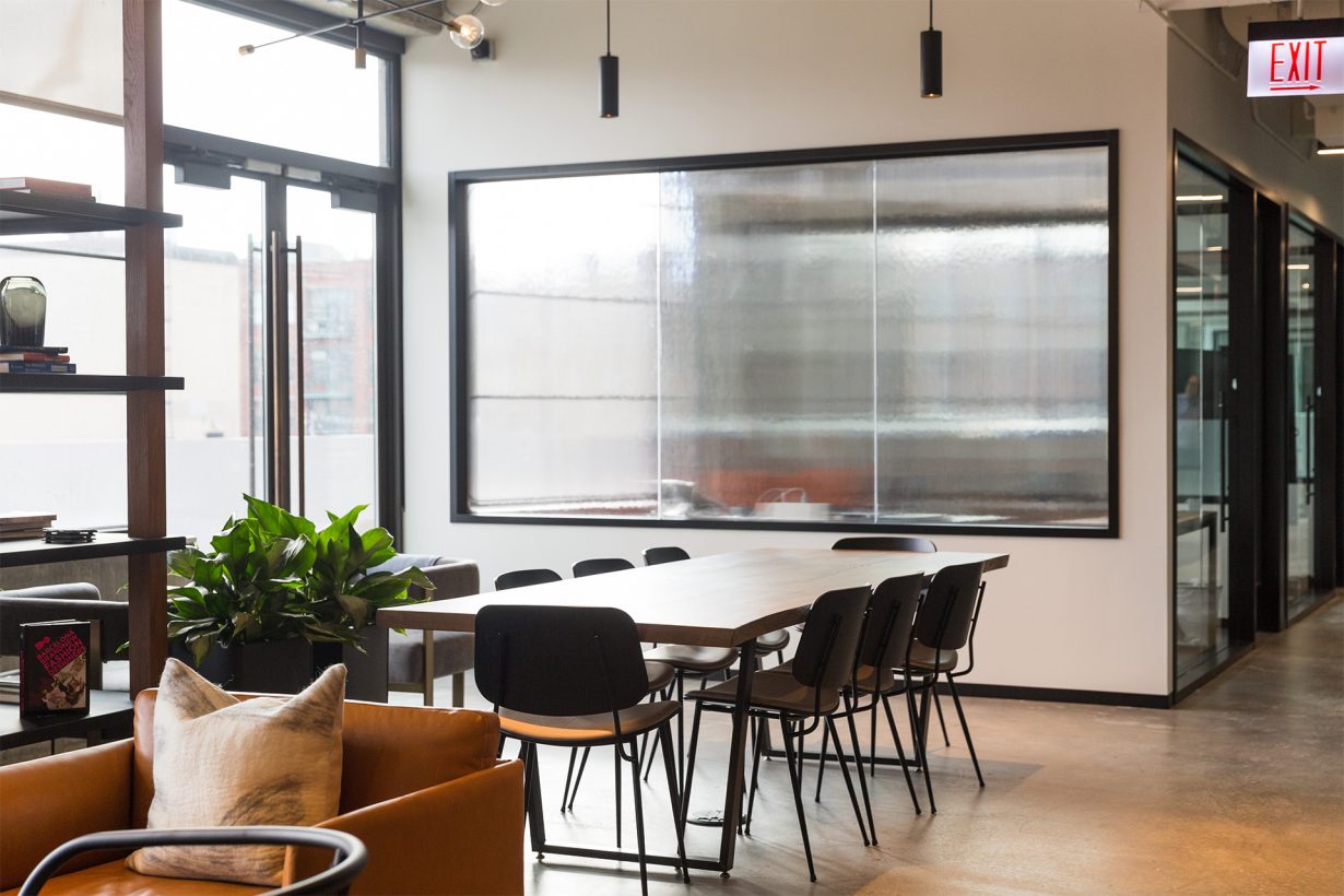 Having extra tables in the member lounge makes it easy to gather as a team.