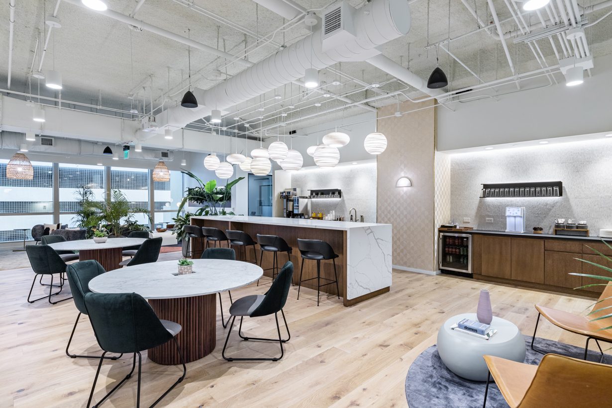 On-site staff makes sure there’s freshly- brewed coffee, breakfast, and an afternoon snack in the kitchen each day.